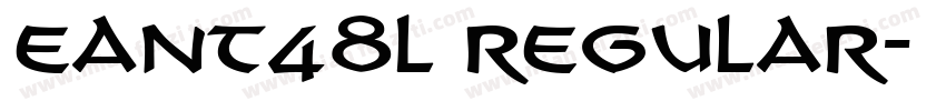 EanT48L Regular字体转换